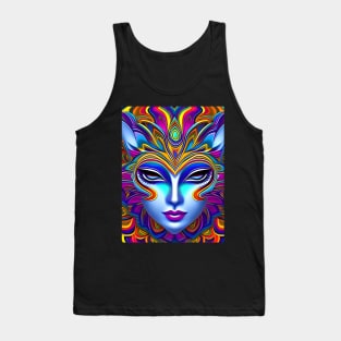 Catgirl DMTfied (5) - Trippy Psychedelic Art Tank Top